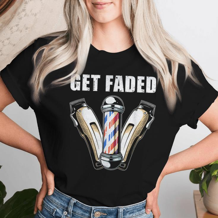 Get Faded Barber For Cool Hairstylist Women T-shirt Gifts for Her