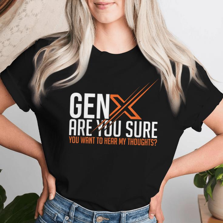 Generation X Humor 60S 70S Gen-Xers Sarcastic Gen X Women T-shirt Gifts for Her