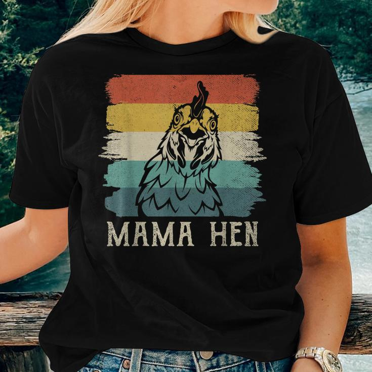 Mama Hen Apparel Vintage Retro Chicken Mom Mother Women T-shirt Gifts for Her