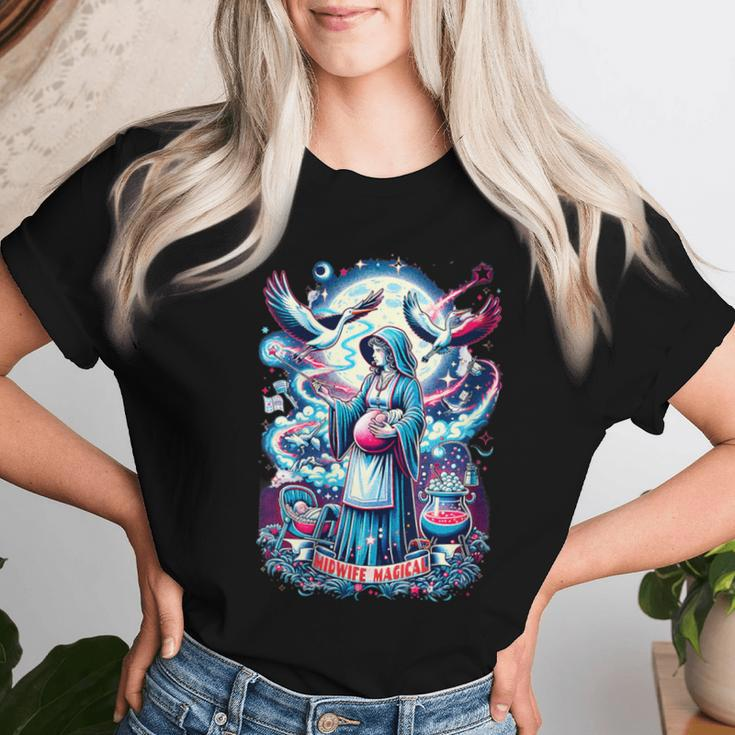 Midwife Magical Fantasy For Both And Vintage Women T-shirt Gifts for Her