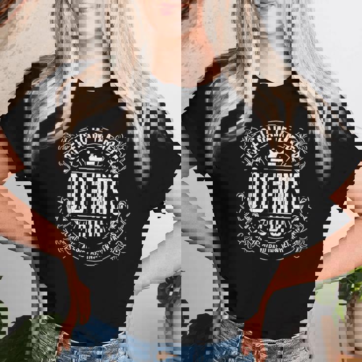 Old People Gag Official Member The Old Farts Club Women T-shirt Gifts for Her