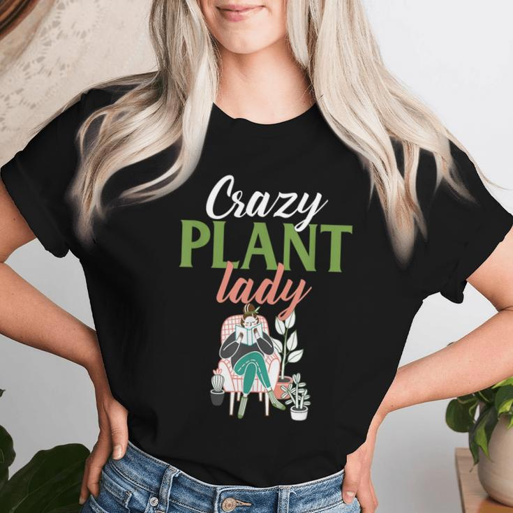 Plant And Gardening Lover Crazy Plant Lady Women T-shirt Gifts for Her