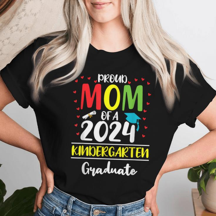 Proud Mom Of A Class Of 2024 Kindergarten Graduate Women T-shirt Gifts for Her