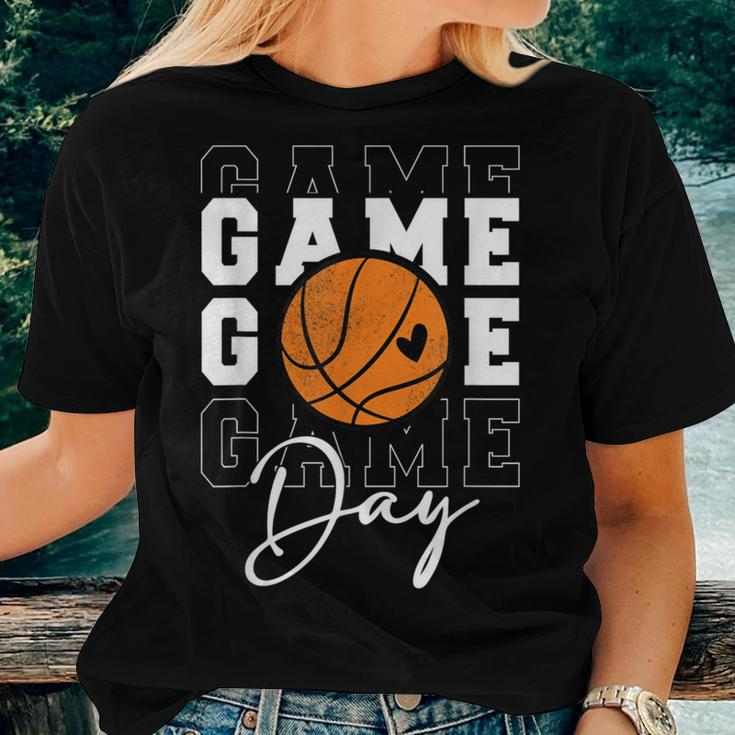 Game Day Basketball For Youth Boy Girl Basketball Mom Women T-shirt Gifts for Her