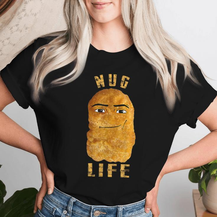 Gegagedigedagedago Nug Life Eye Joe Chicken Nugget Meme Women T-shirt Gifts for Her