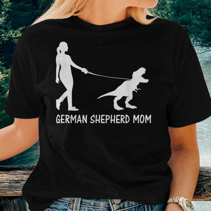German Shepherd Mom Dinosaur Gsd Owners Trex Mother Women T-shirt Gifts for Her