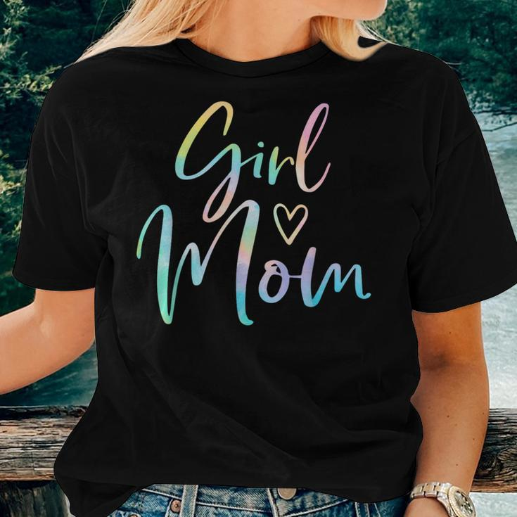 Girl Mom For Mother Mama Of Girls Tie Dye Women T-shirt Gifts for Her