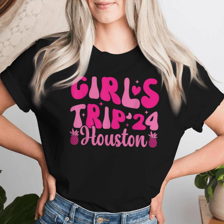 Girls Trip 2024 Houston Weekend Vacation Birthday Women T-shirt Gifts for Her