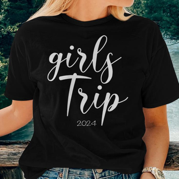 Girls Trip 2024 Vacation Weekend Getaway Party Women T-shirt Gifts for Her