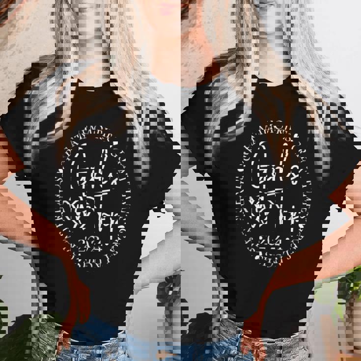 Girls Trip 2024 Weekend Vacation Matching For Birthday Women T-shirt Gifts for Her