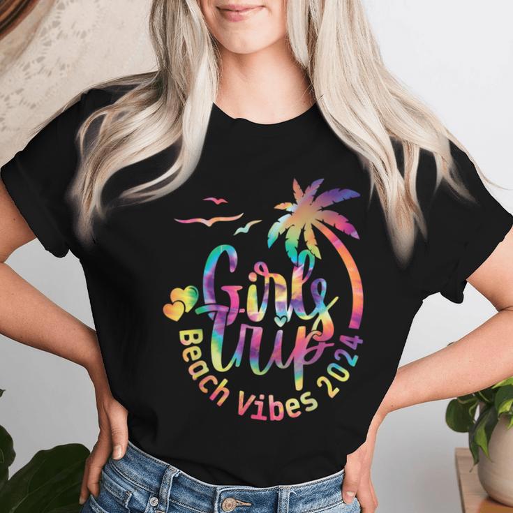 Girls Weekend Girls Trip Beach Vibes 2024 Women T-shirt Gifts for Her