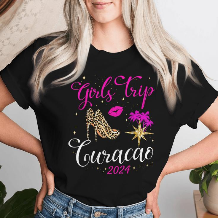 Girls Trip Curacao 2024 For Vacation Birthday Squad Women T-shirt Gifts for Her