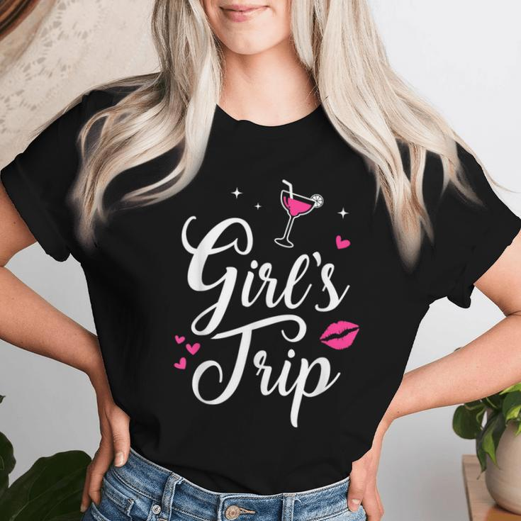 Girl's Trip Friends Girl Cute Girls Trip Women T-shirt Gifts for Her