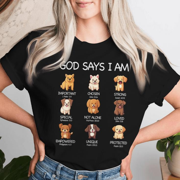 God Says I Am Cute Dogs Bible Verse Christian Boys Girls Women T-shirt Gifts for Her