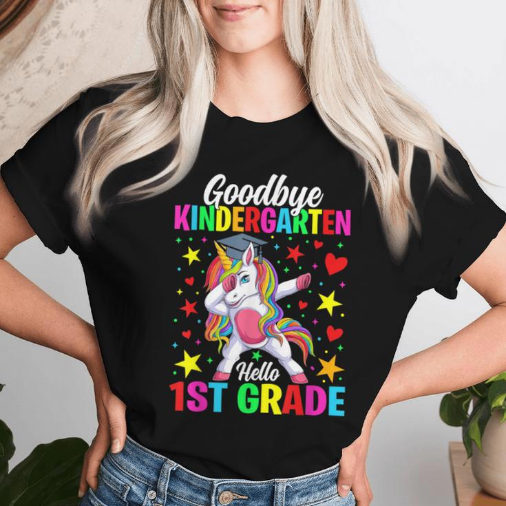 Goodbye Kindergarten Hello 1St Grade Graduation Unicorn Girl Women T-shirt Gifts for Her