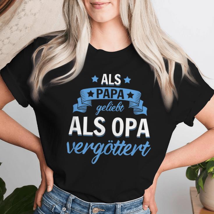 Granddaughter Oma Weltbester Als Papa Liebt Als Opaergöttert T-shirt Frauen Geschenke für Sie