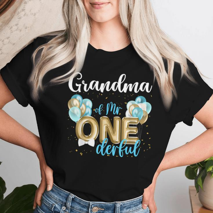 Grandma Of Mr Onederful 1St Birthday First One-Derful Women T-shirt Gifts for Her