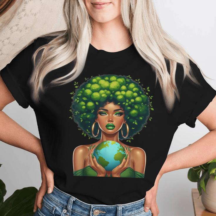 Green Mother Earth Day Gaia Save Our Planet Nature Recycling Women T-shirt Gifts for Her