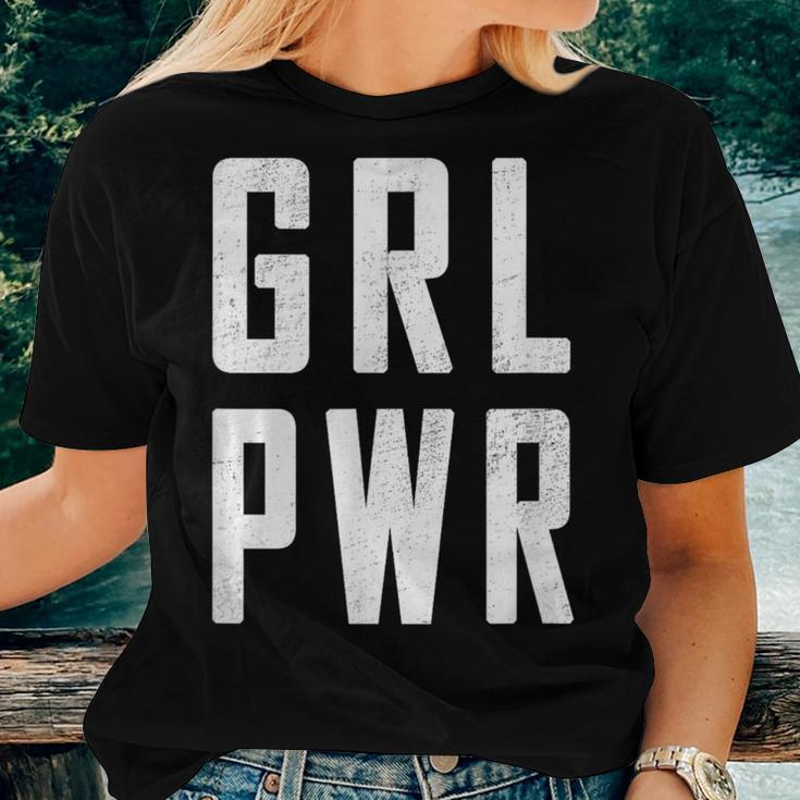 Grl Pwr Girl Power Cute SloganFor Strong Women Women T-shirt Gifts for Her