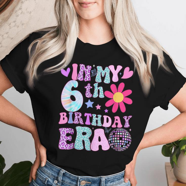Groovy In My 6Th Birthday Era 6 Years Old Women T-shirt Gifts for Her