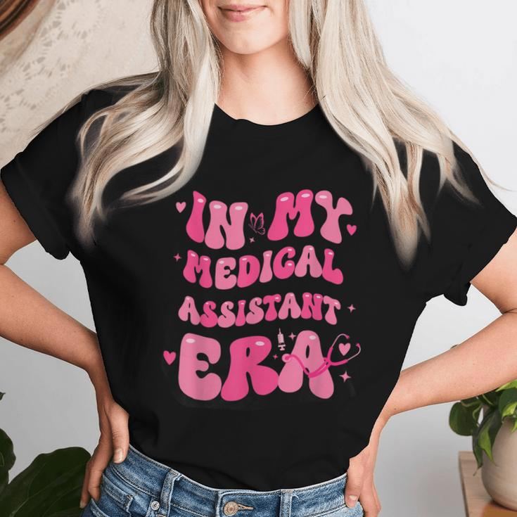 Groovy In My Medical Assistant Era Cma Nurse Healthcare Women T-shirt Gifts for Her