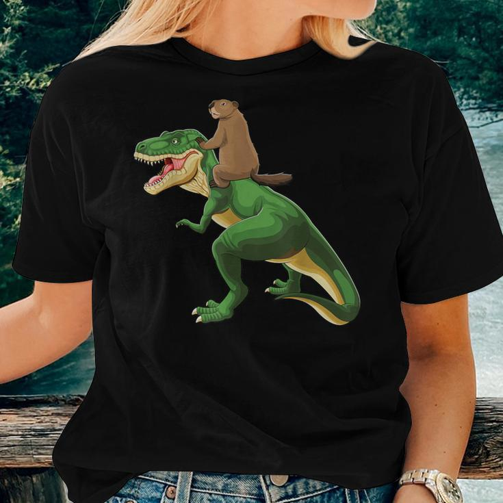 Groundhog Day Dinosaur Shadow Kid Boy Women T-shirt Gifts for Her