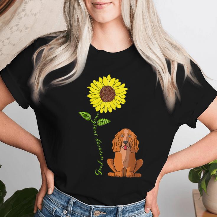 Gute Sonne Sonne Cocker Spaniel Mama Papa T-shirt Frauen Geschenke für Sie