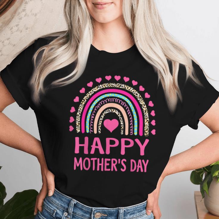 Happy Mother's Day 2024 For Mom Grandma Rainbow Women T-shirt Gifts for Her