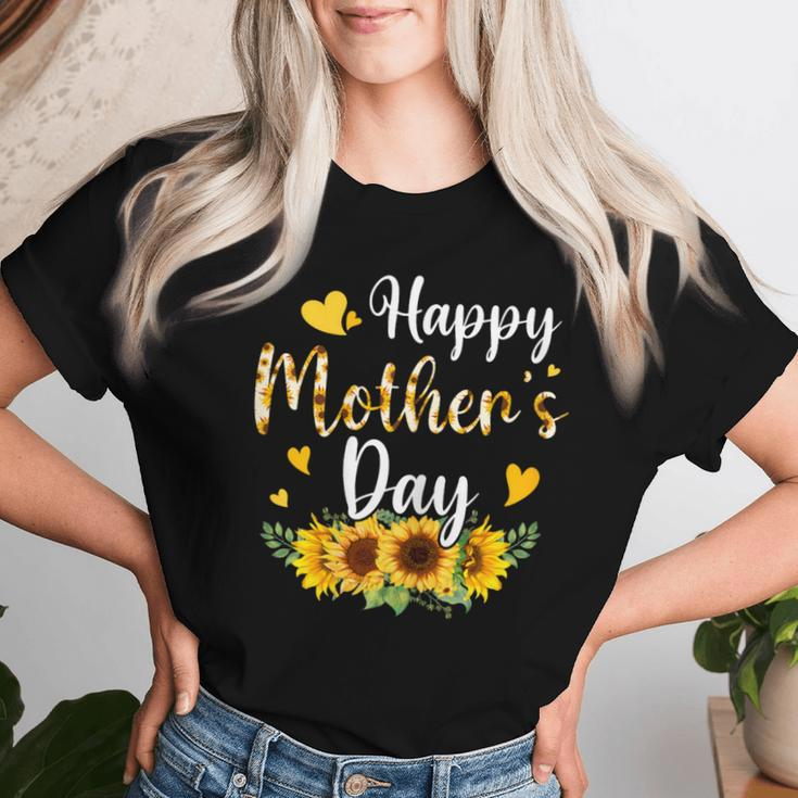 Happy Mother's Day Sunflower Floral Mom Mommy Grandma Womens Women T-shirt Gifts for Her