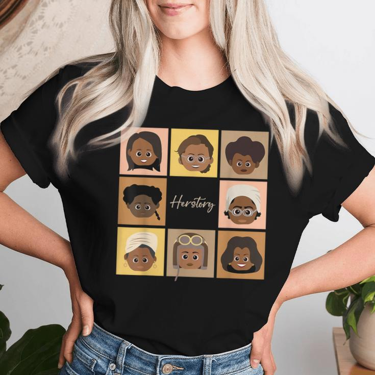 Herstory Makers African Roots Black History Month Women T-shirt Gifts for Her