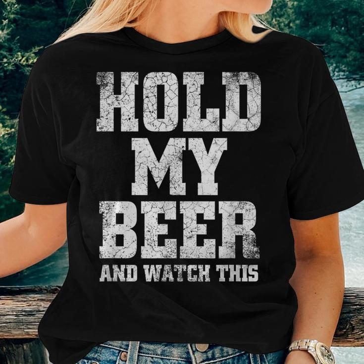 Hold My Beer And Watch This Distressed Redneck Women T-shirt Gifts for Her