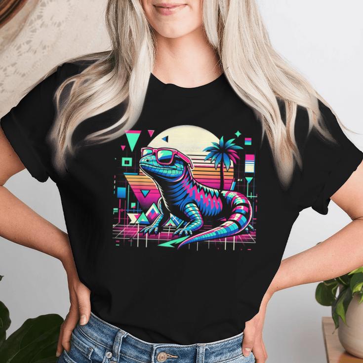 Hombres Y Es Y Niñosintage Retro Lizard Lover Camiseta de mujer Regalos para ella