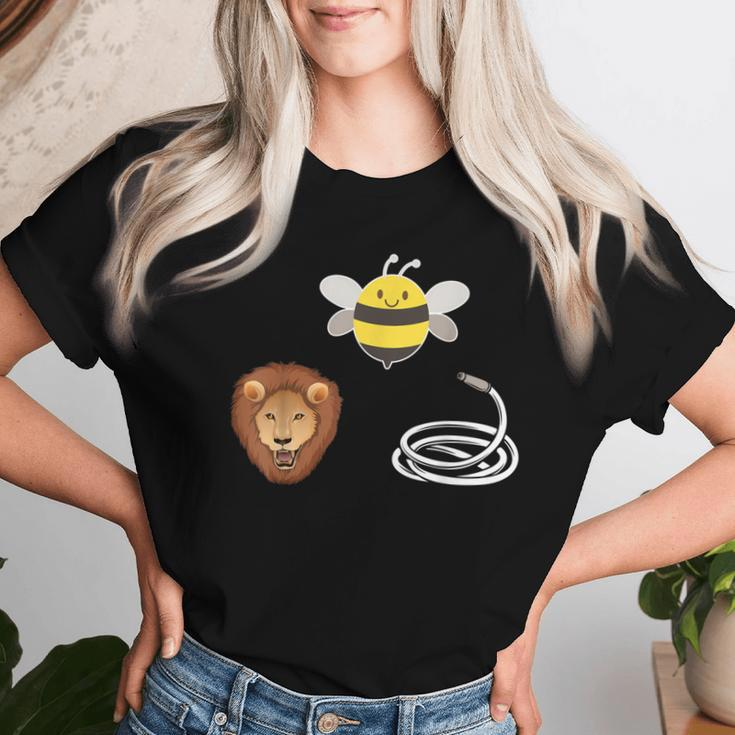 Hose Bee Lion Bee Lover Beekeeper Women T-shirt Gifts for Her