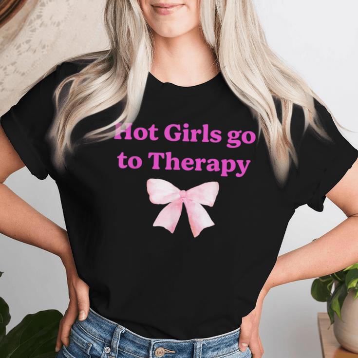 Hot Girls Go To Therapy Apparel Women T-shirt Gifts for Her