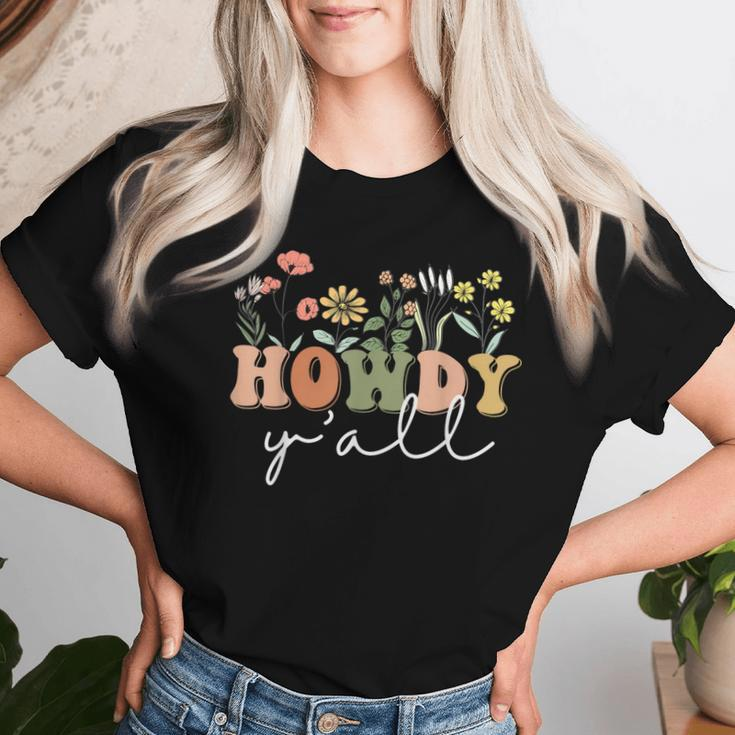 Howdy Y'all Southern Western Girl Country Rodeo Cowgirl Women T-shirt Gifts for Her