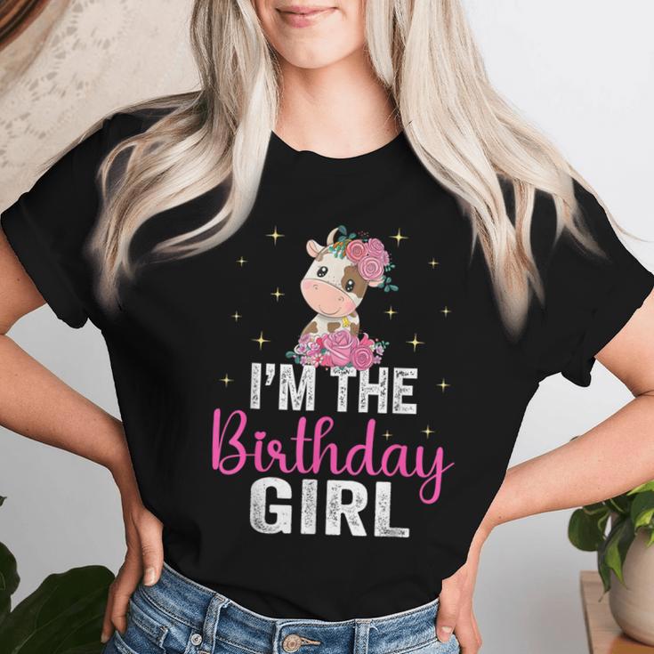 I'm The Birthday Girl Cow 1St Cow Birthday Girl Women T-shirt Gifts for Her