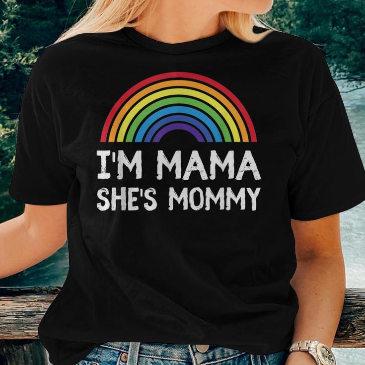 I'm Mommy She's Mama Lesbian Mom Gay Pride Lgbt Mother Women T-shirt Gifts for Her