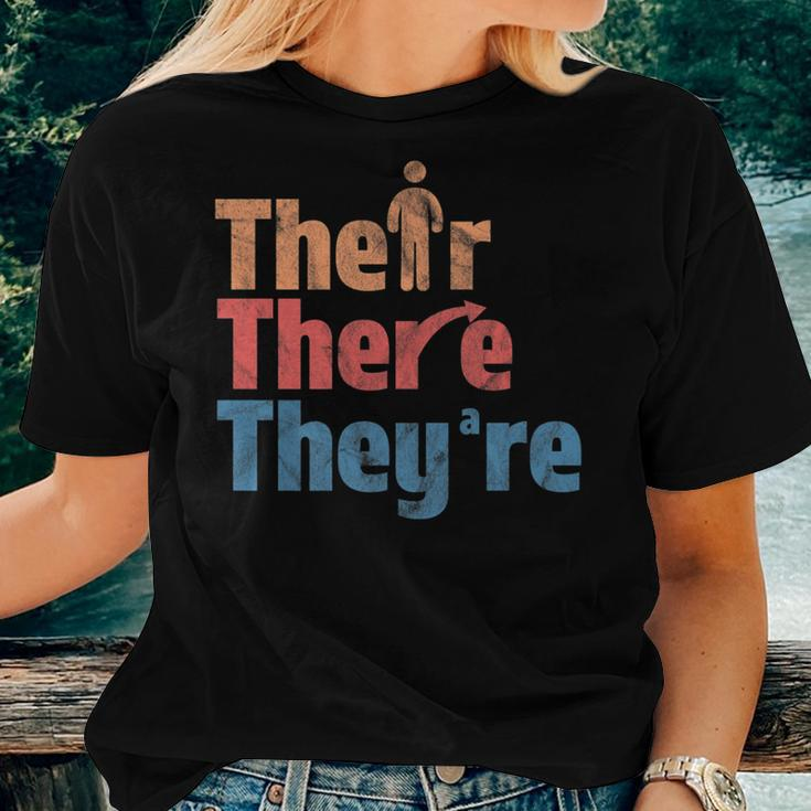 Their There They're English Teacher Gramma Police Women T-shirt Gifts for Her