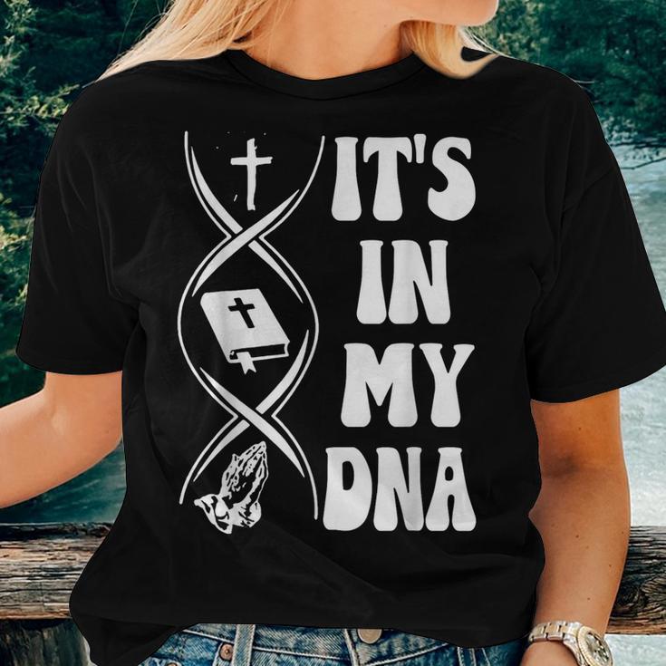 It's In My Dna Cross Bible Verse Pray Christian Women T-shirt Gifts for Her