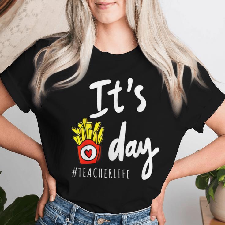 It's Fry Day Teacher Life Women T-shirt Gifts for Her