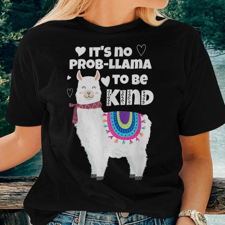 It's No Prob-Llama To Be Kind Unity Orange Day Women T-shirt Gifts for Her