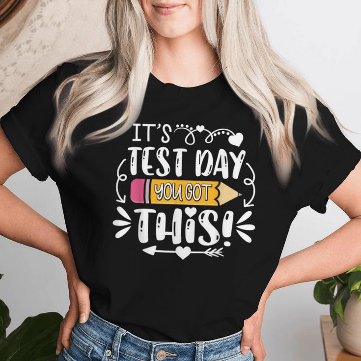 It's Rock The Test Testing Day You Got This Teacher Student Women T-shirt Gifts for Her