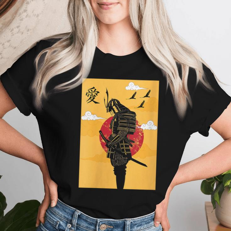 Japanese Ghost Samurai Vintage Fighter Women T-shirt Gifts for Her