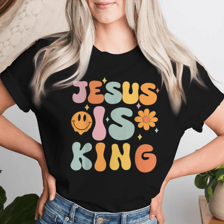 Jesus Is King Groovy Christian- Cute Toddler Girl Women T-shirt Gifts for Her