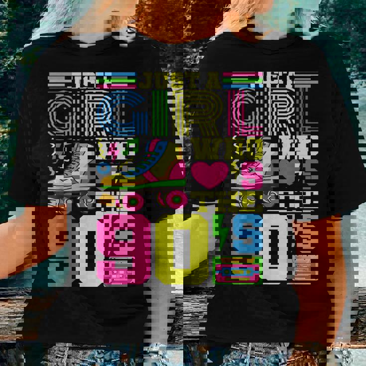 Just A Girl Who Loves The 90S Party 90S Outfit 1990S Costume Women T-shirt Gifts for Her