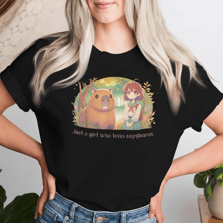 Just A Girl Who Loves Capybaras Women T-shirt Gifts for Her