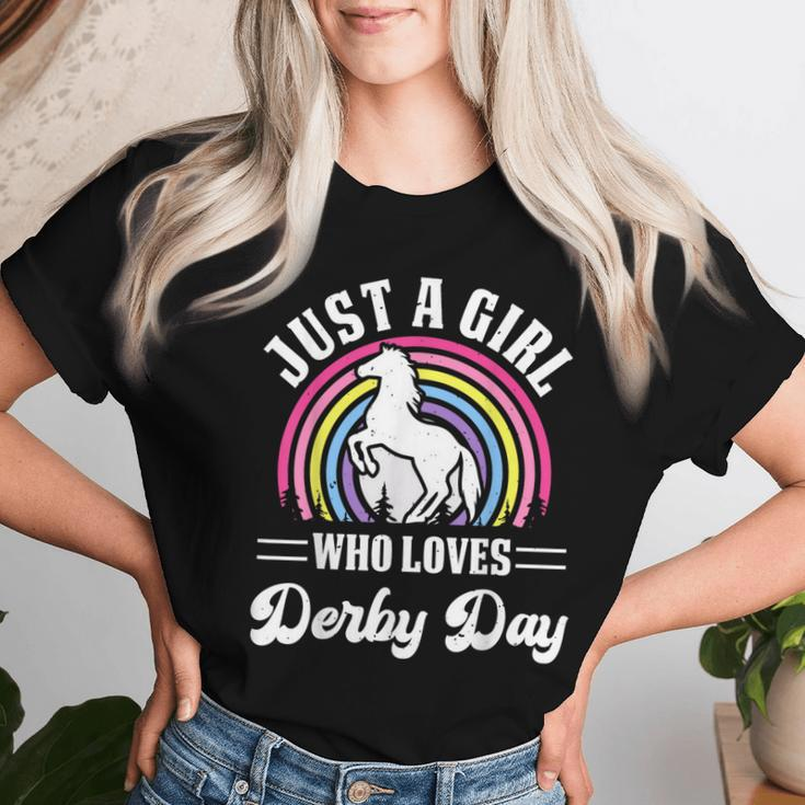 Just A Girl Who Loves Derby Day Derby Day 2024 Girl Women T-shirt Gifts for Her