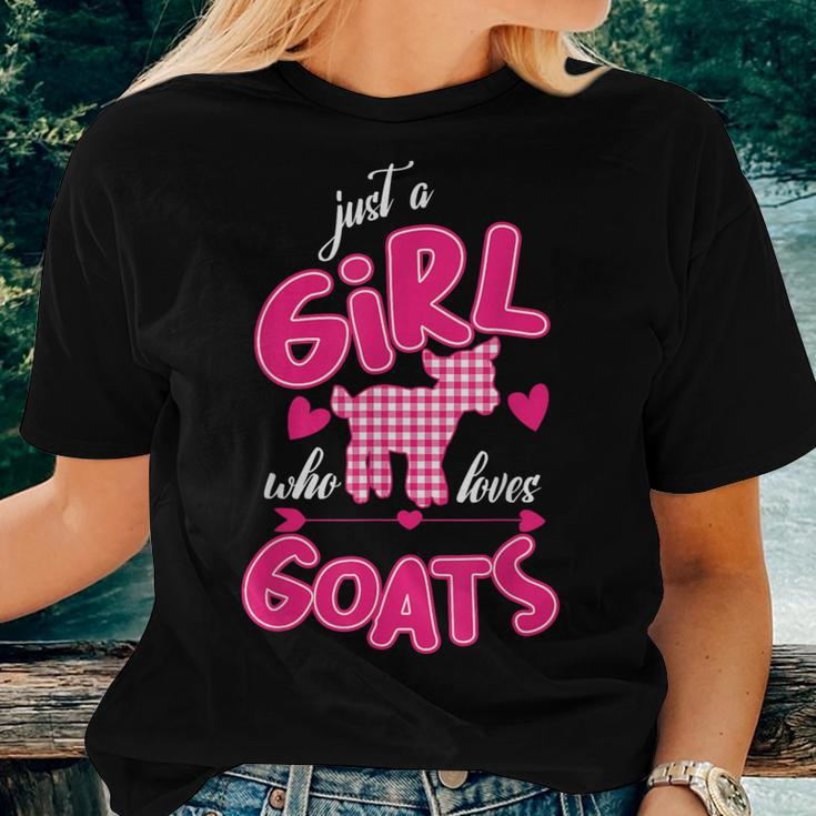 Just A Girl Who Loves Goats Love Arrow Women T-shirt Gifts for Her
