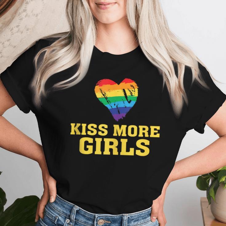 Kiss More Girls Gay Lesbian Transgender Lgbt Women T-shirt Gifts for Her