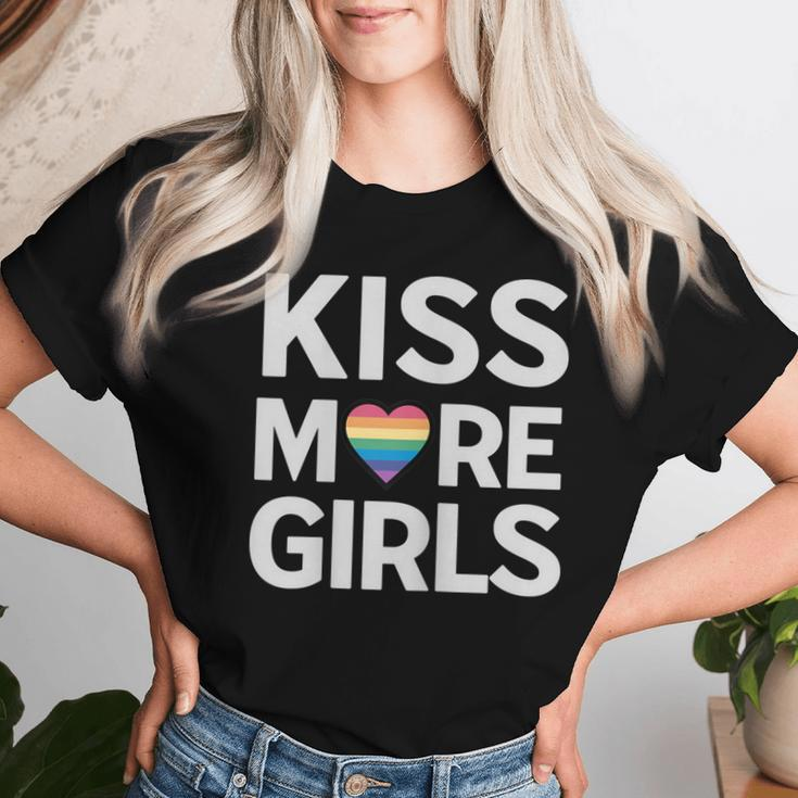 Kiss More Girls Lesbian Pride Lgbtq Pride Month Queer Women T-shirt Gifts for Her